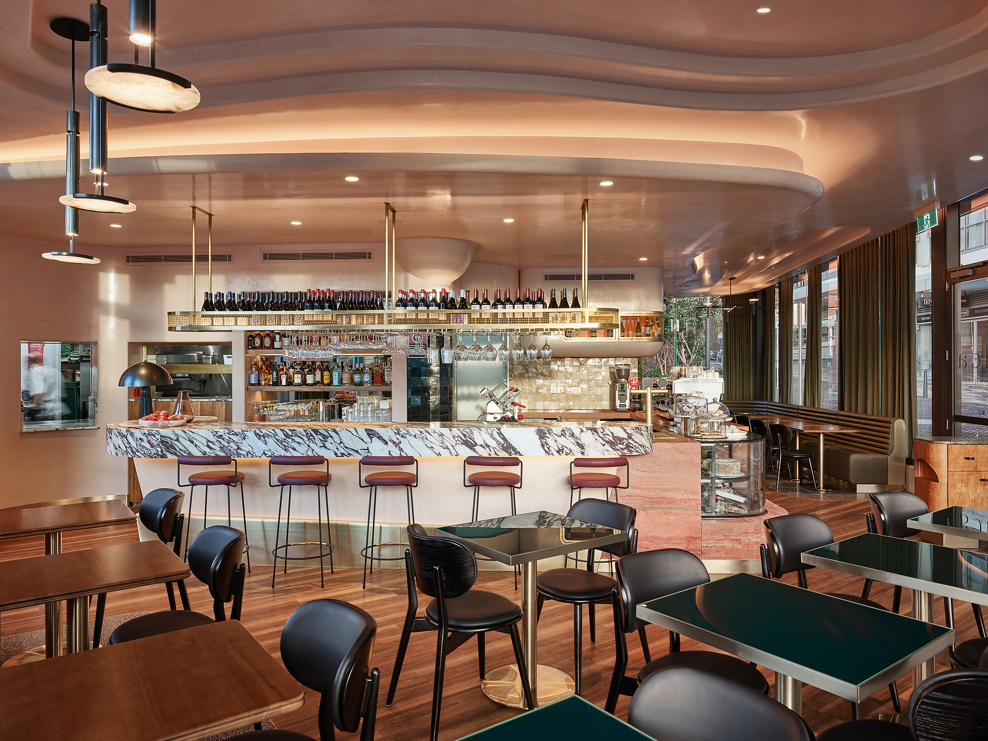 Interior photograph of Olea by Steven Woodburn